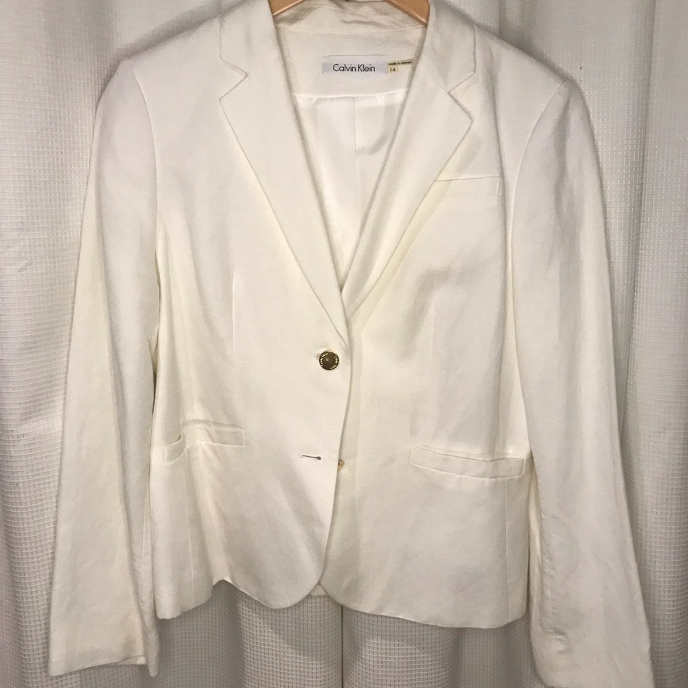 Calvin Klein White Blazer